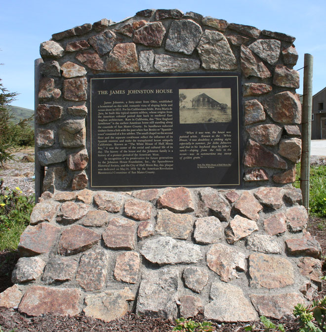 Stone marker dedicated in 1976