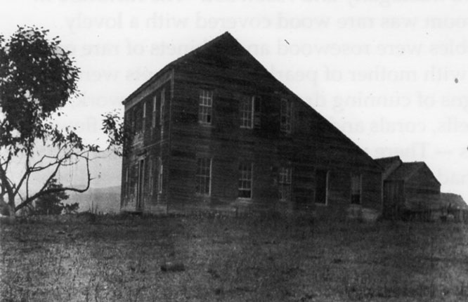 Southern view of the house, from a card postmarked 1909